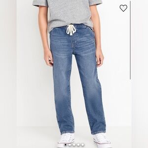 Old Navy Blue Denim Jogger Pants Boys Size 14-16